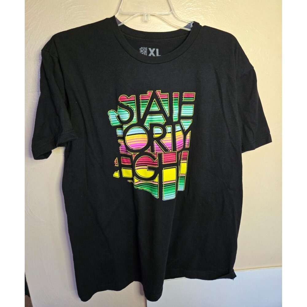 State 48 Mexican Serape Print Logo T-Shirt Size XL Unisex Arizona Old Pueblo